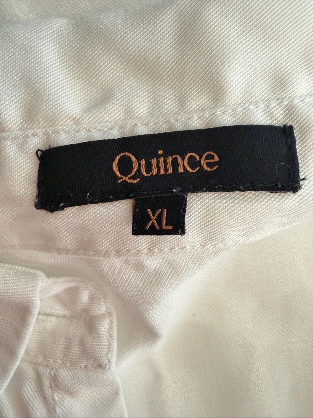 Quince White Vintage Wash Tencel Camp Shirt Size XL 36911 - Picture 6 of 9